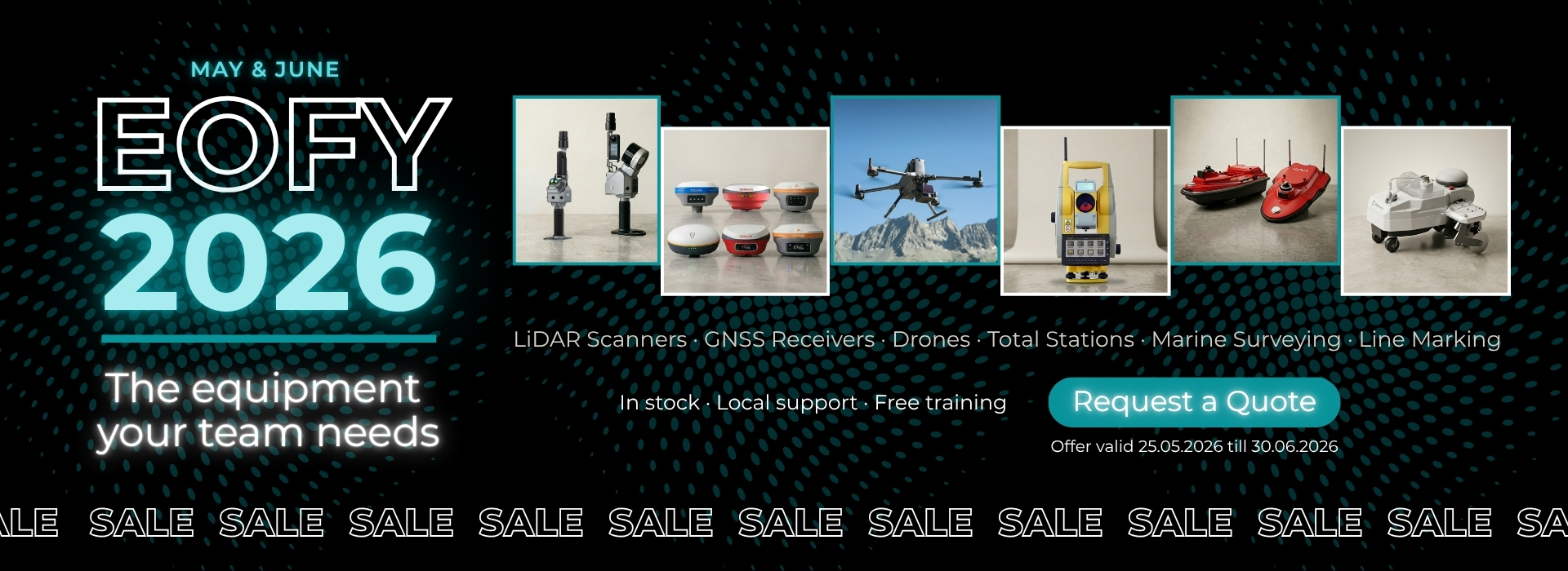 End of Fiscal Year Sale, Survey Equipment Australia 2026